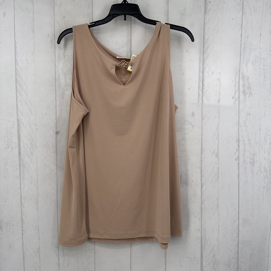 1X notch neck gold hardware tank