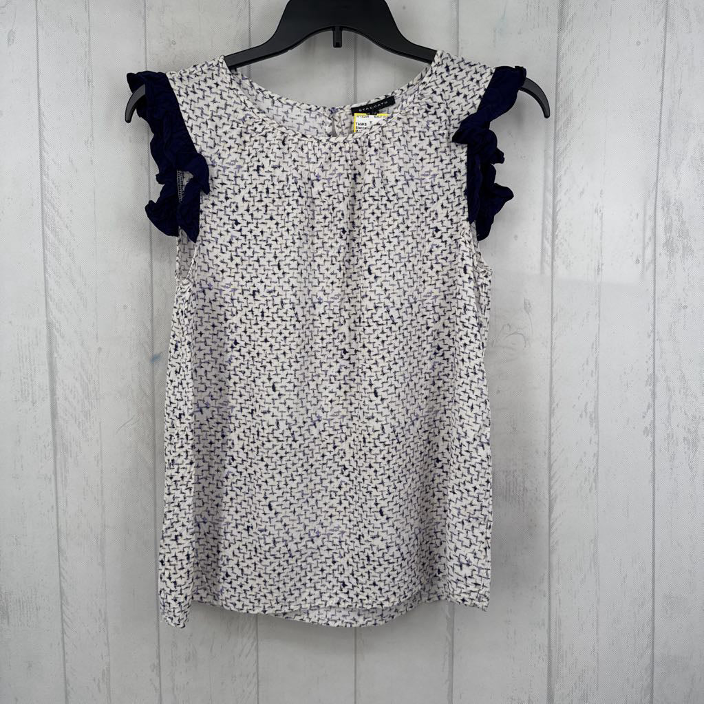 M printed ruffled tank