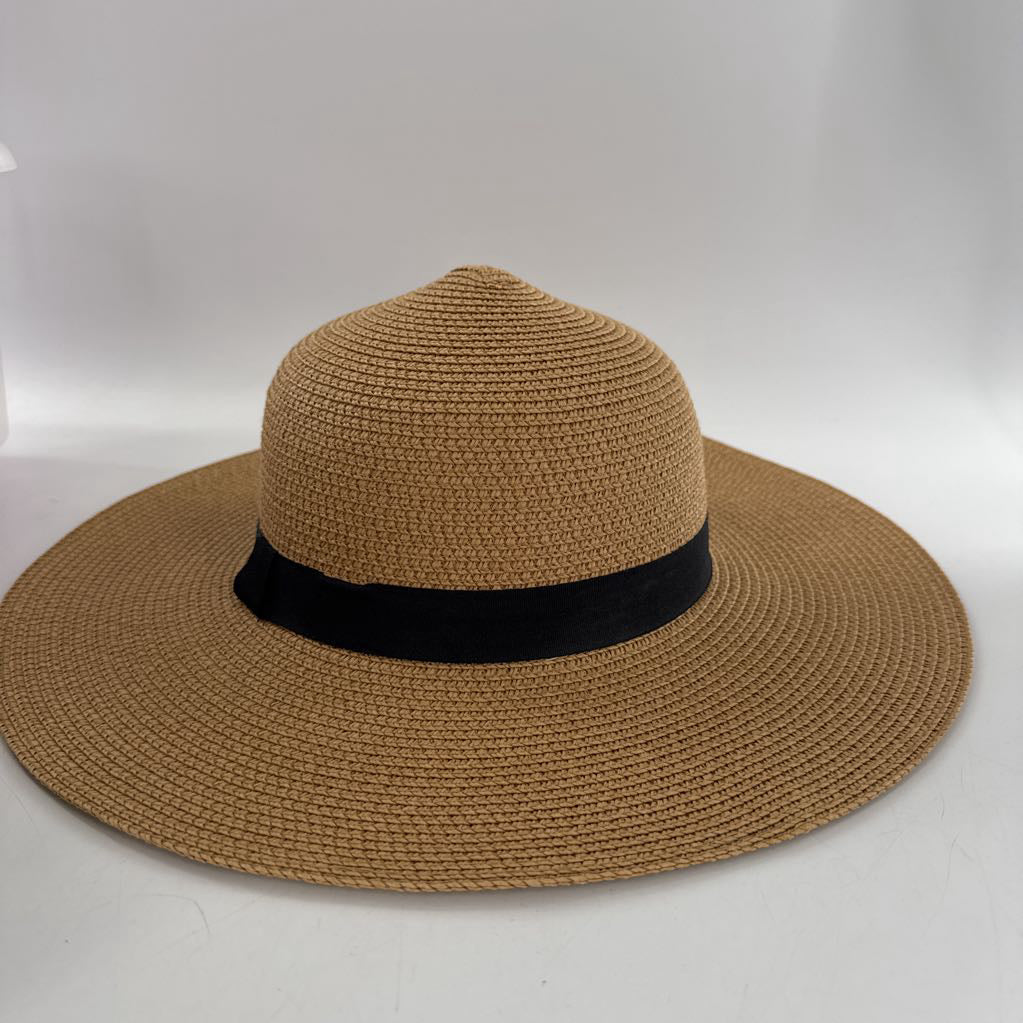 straw sun hat w/ ribbon band