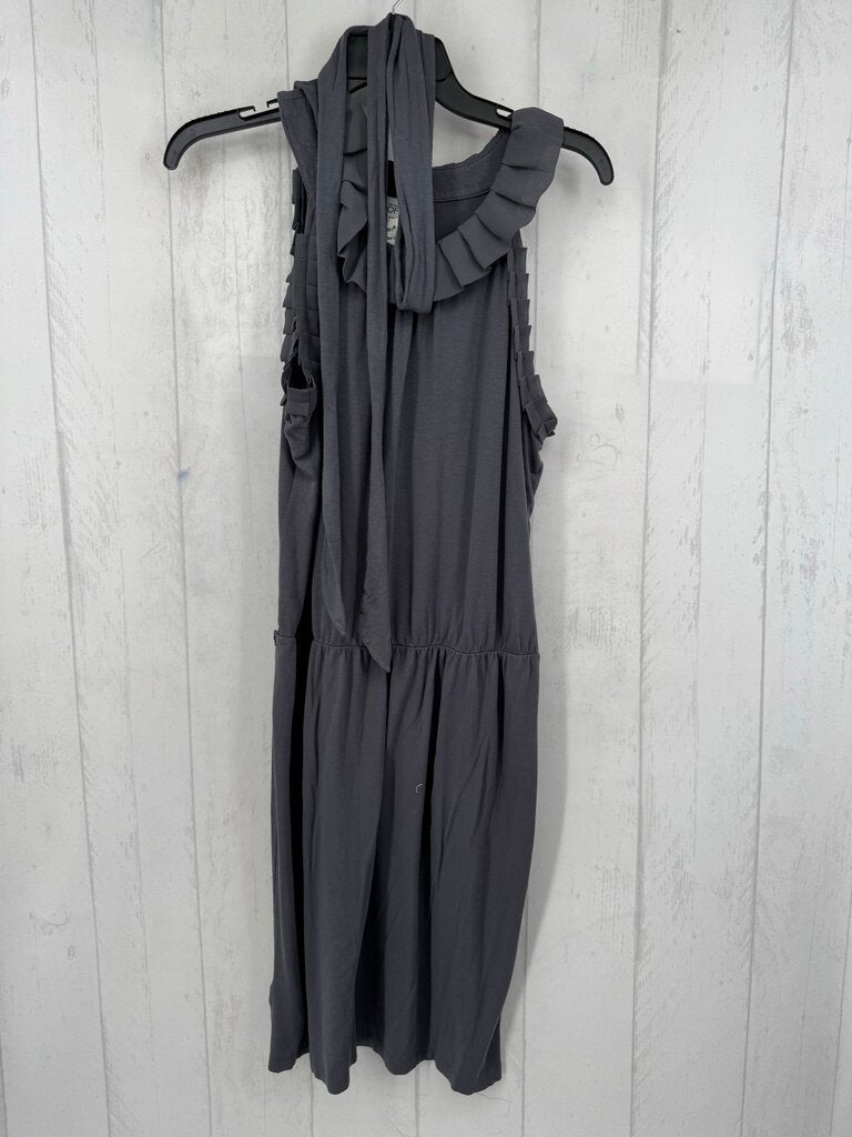 M ruffled belted slvls dress