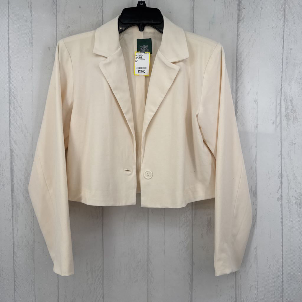 XS crop blazer