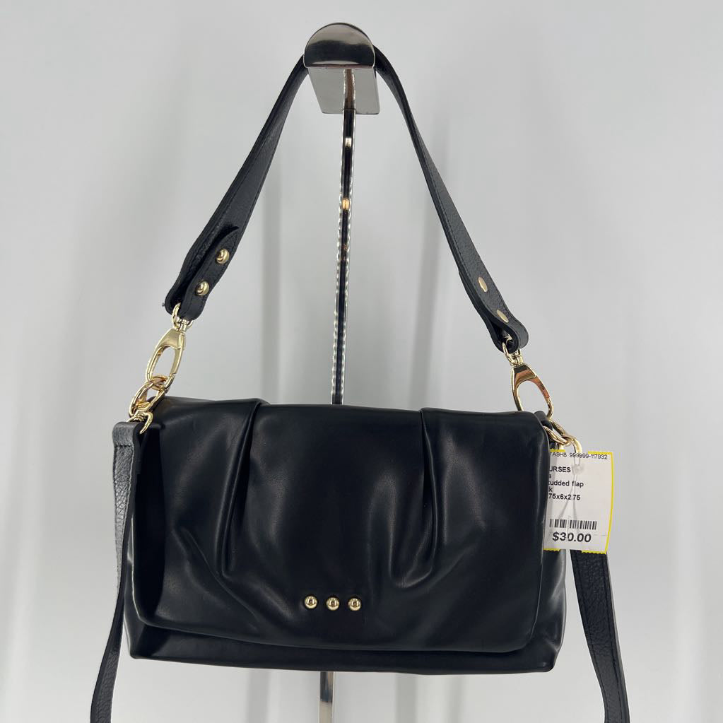 studded flap clutch/crossbody