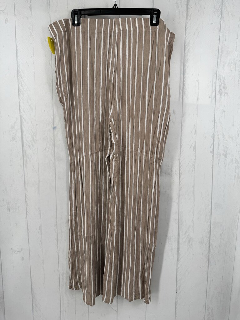 1X striped pull-on pant