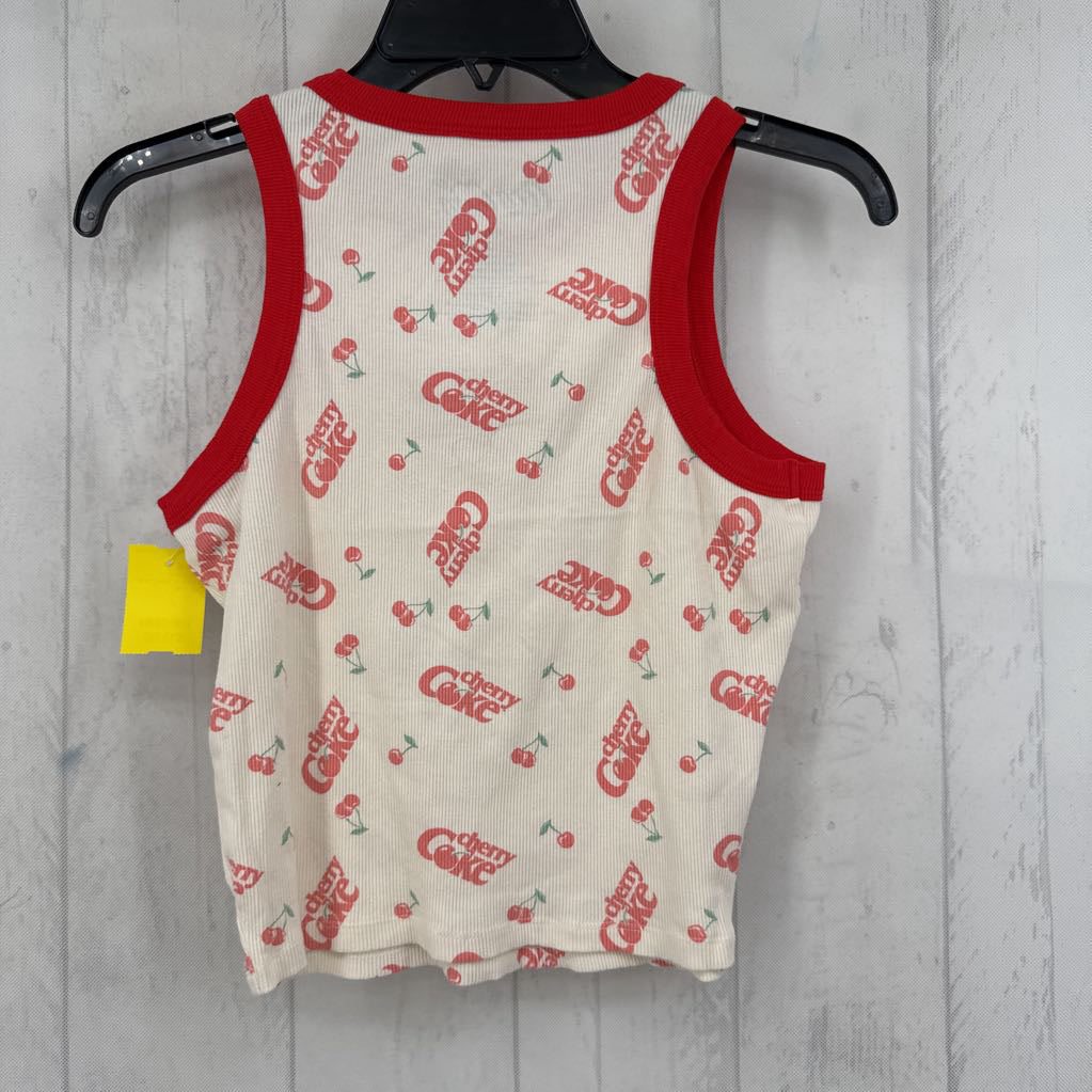 L cherry print tank-cherry coke