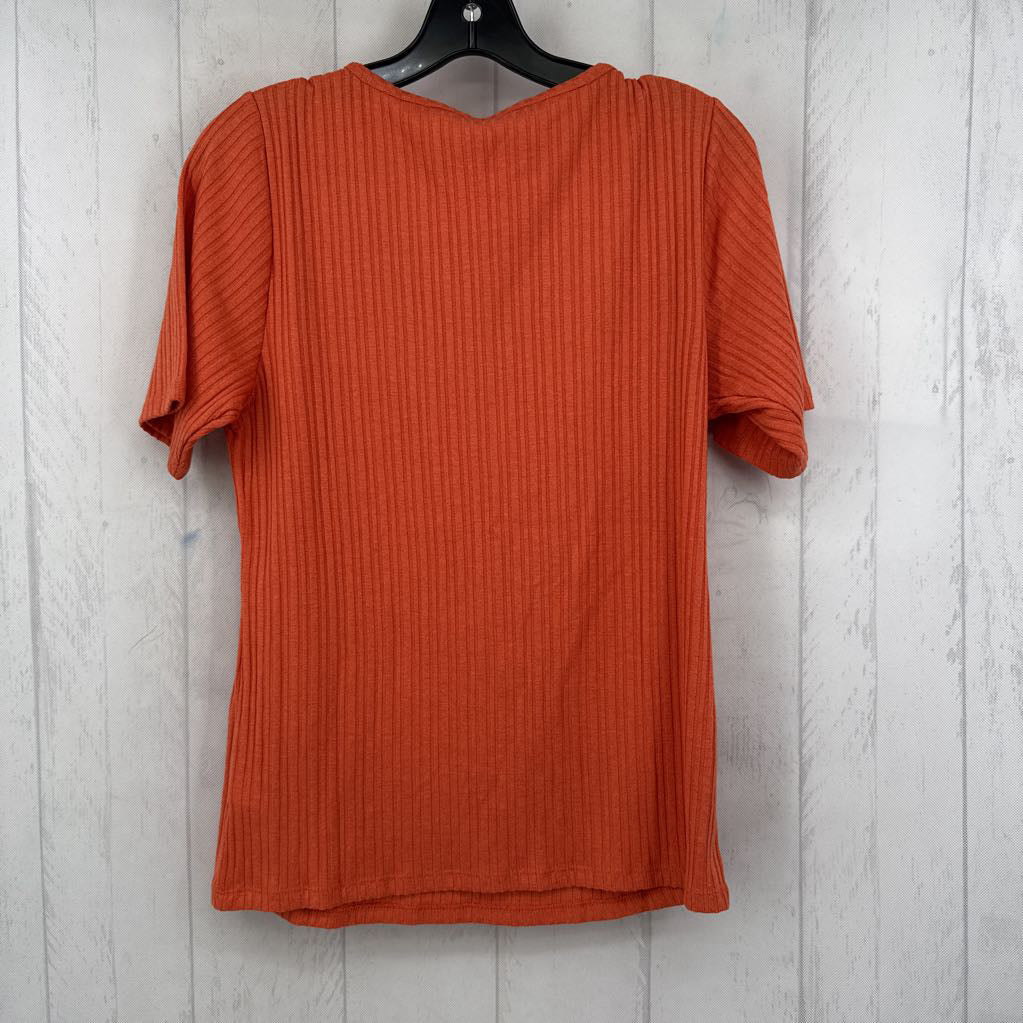 XL ribbed scoop neck s/s tee