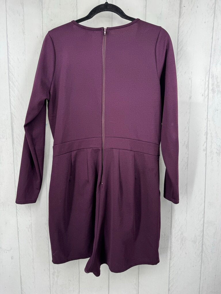 1X strappy v-neck l/s romper