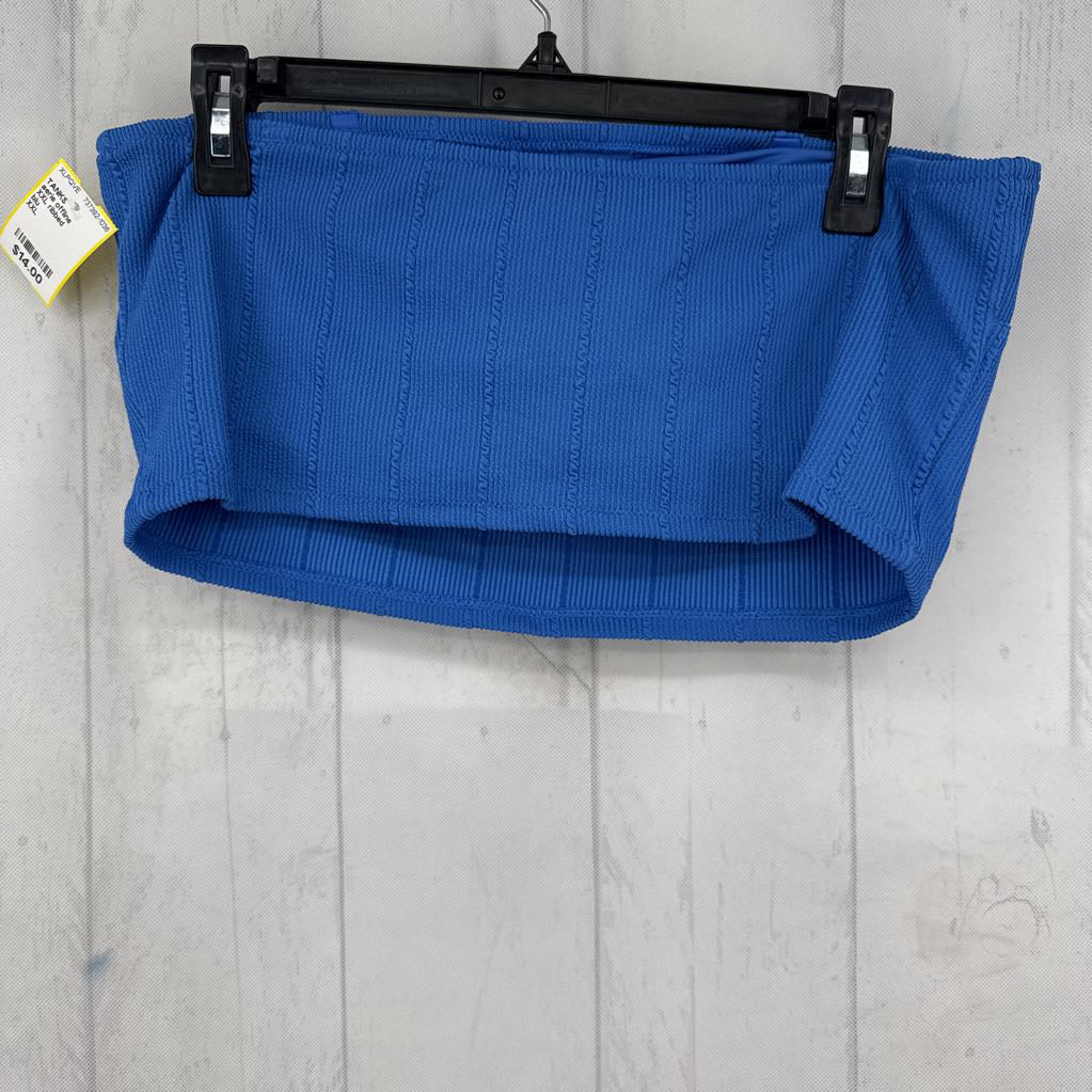 XXL ribbed bandeau top