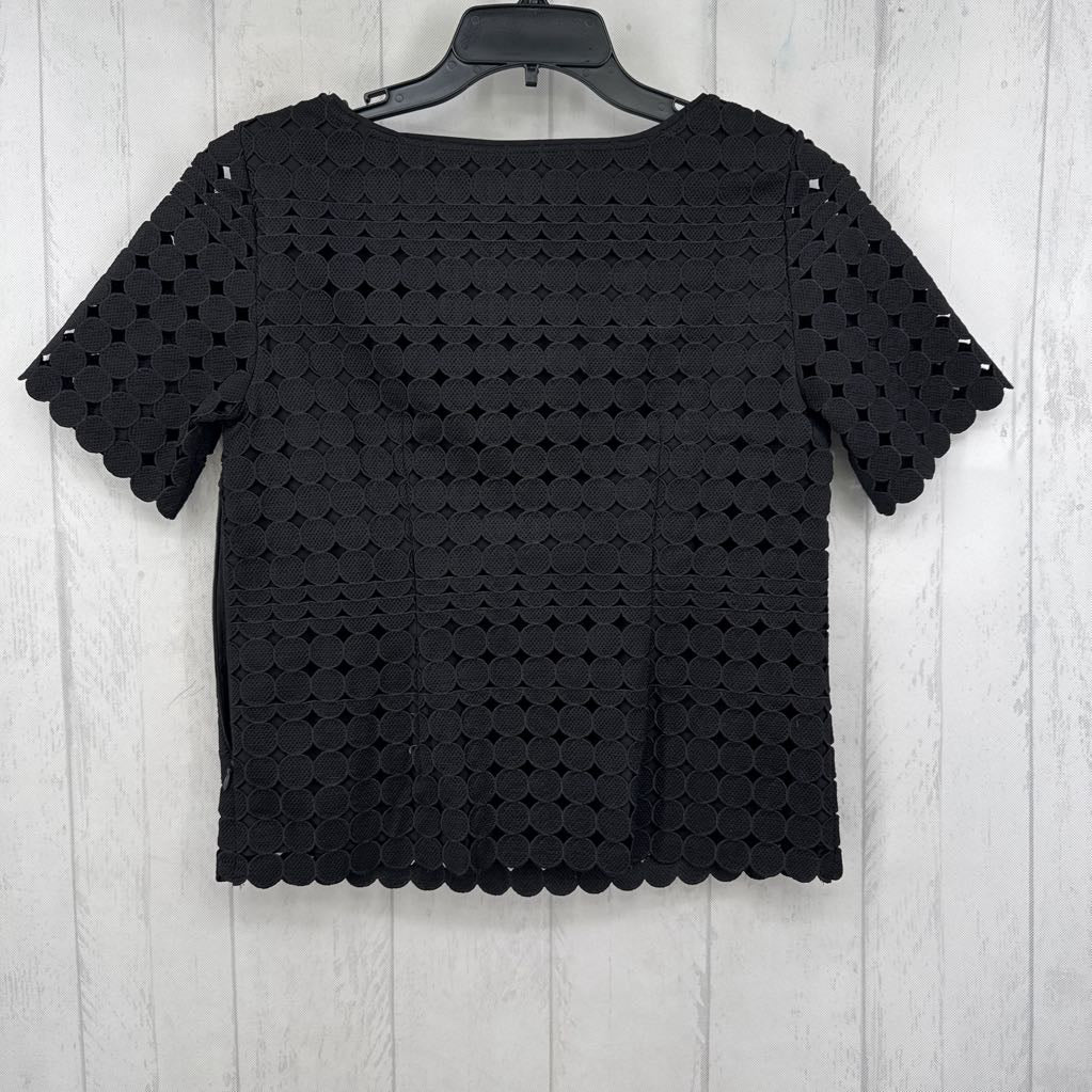 0 embroidered circles s/s top