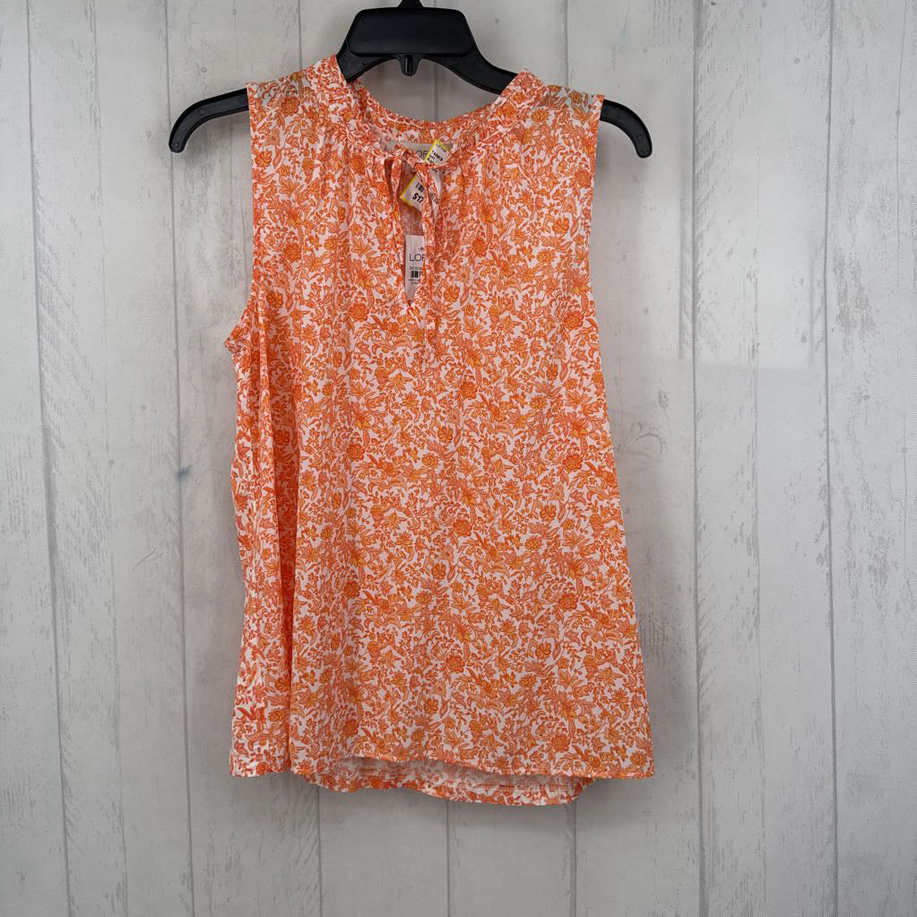 R40 S flo print tie-front tank