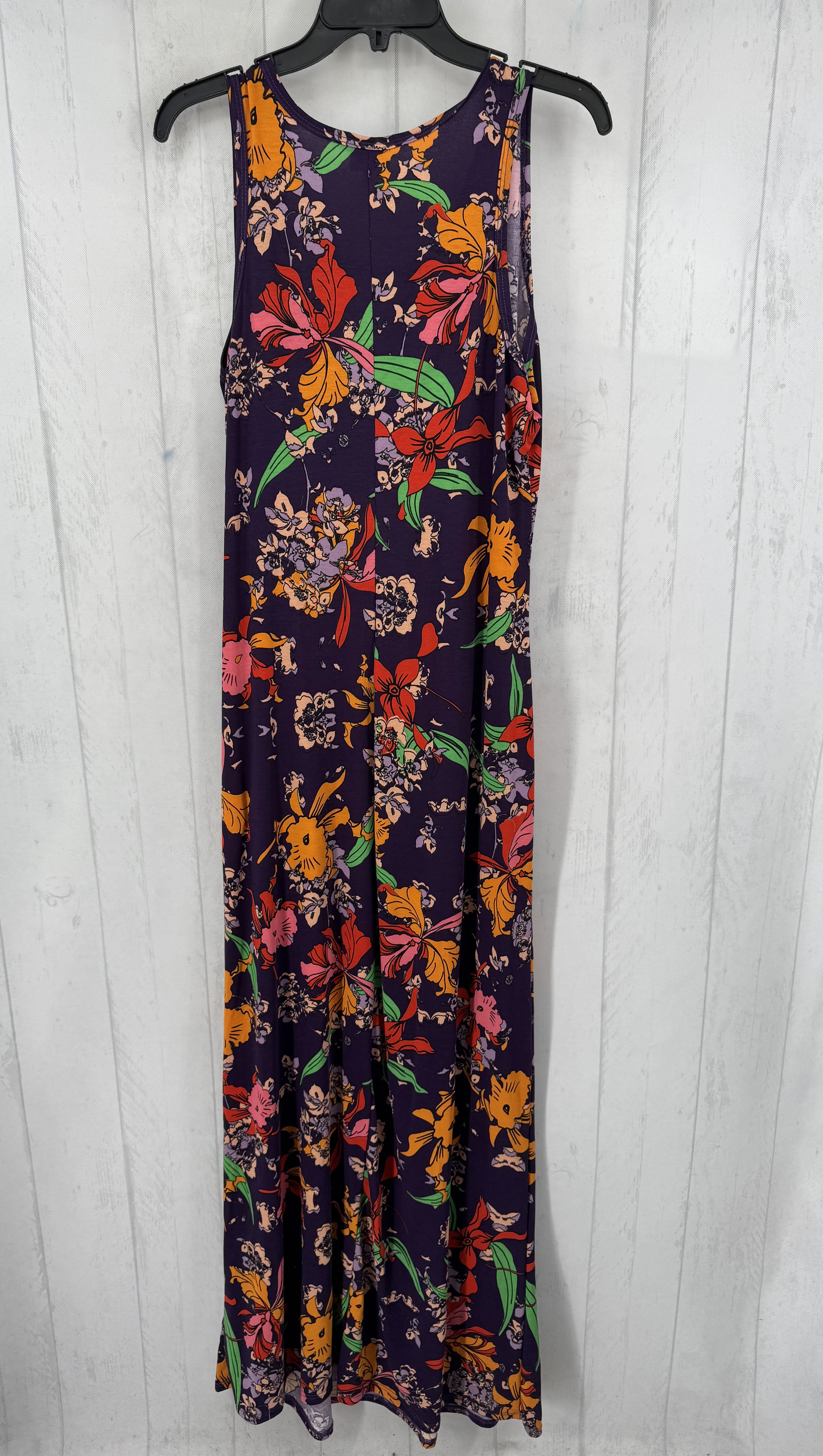 XL flo print slvls dress