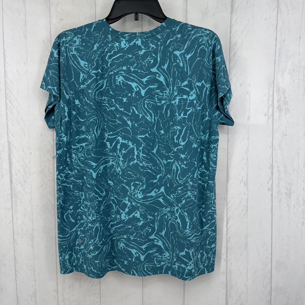 M swirl print s/s top