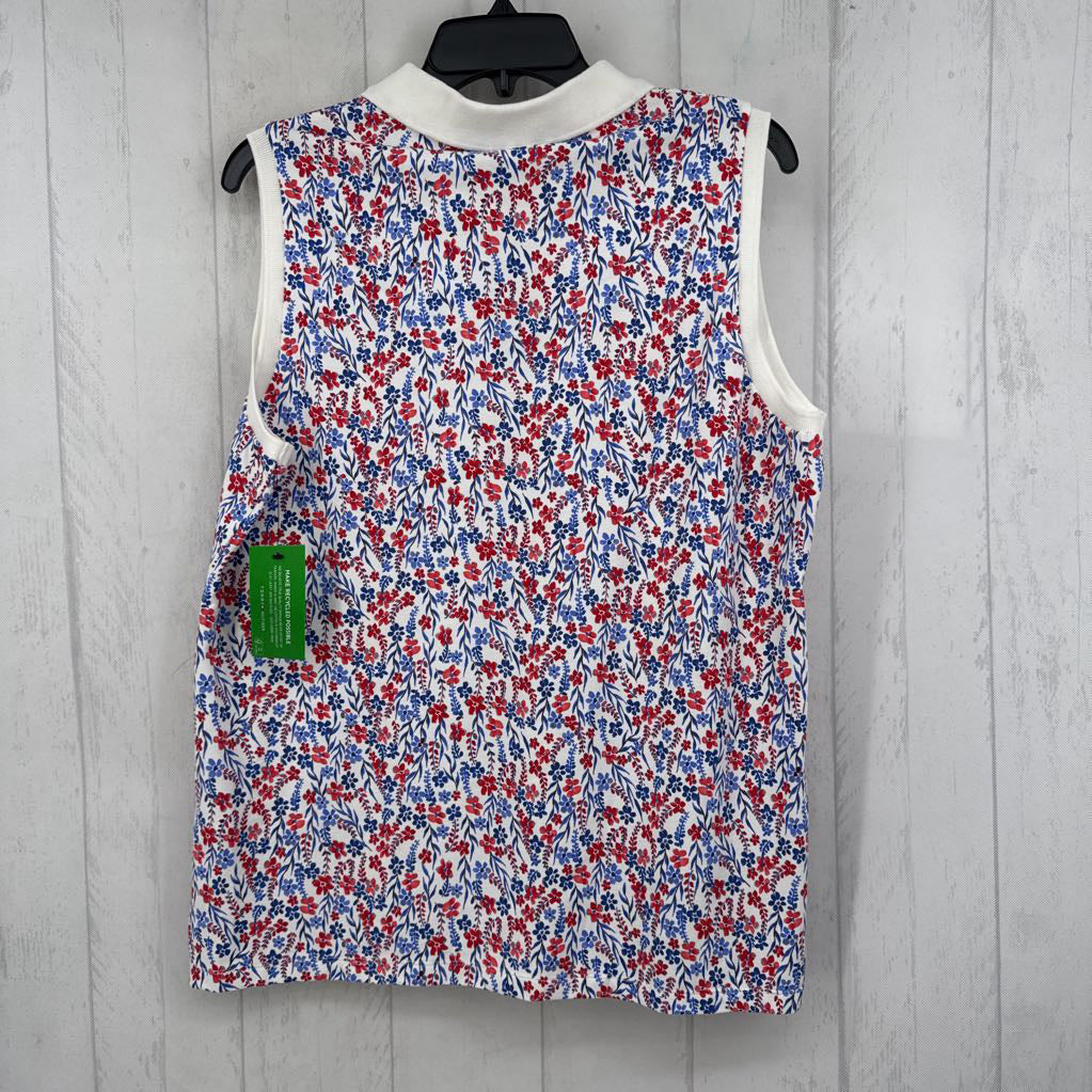 R55 XL flo print slvls polo