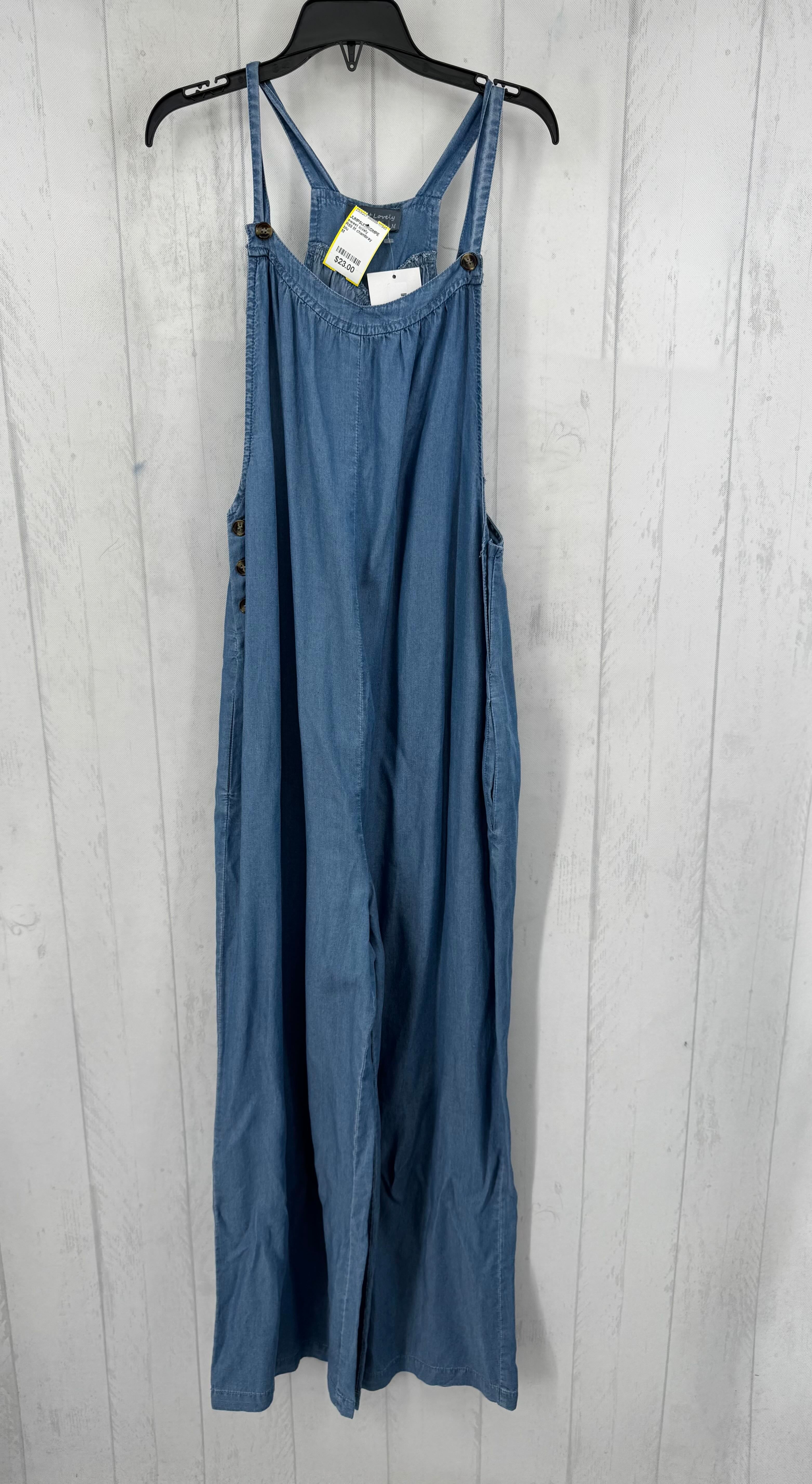 R68 M chambray overalls
