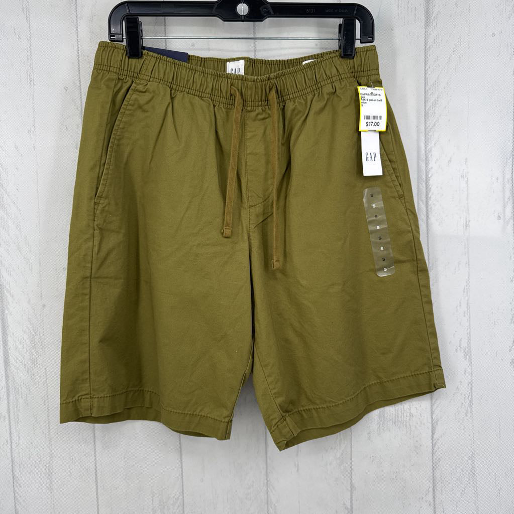 R35 S pull-on twill shorts