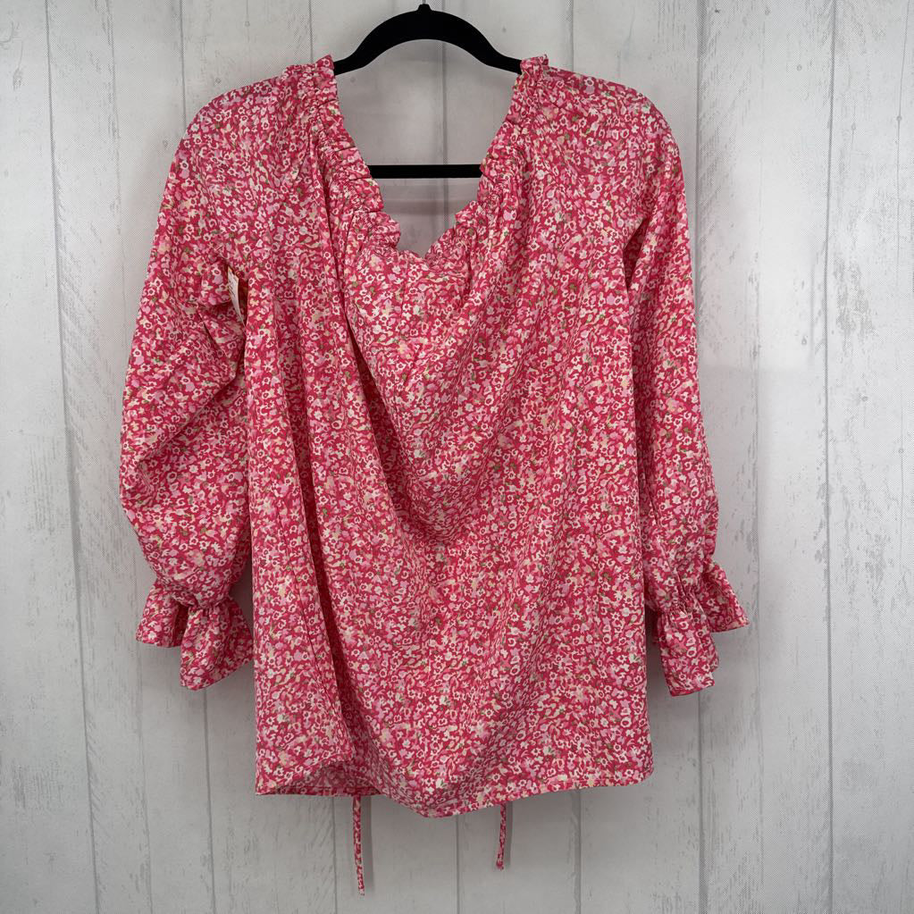 L l/s floral top