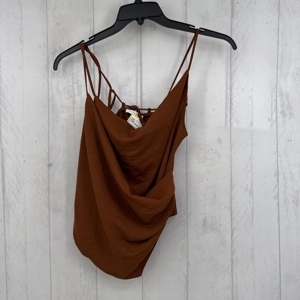 6 draped tied back tank