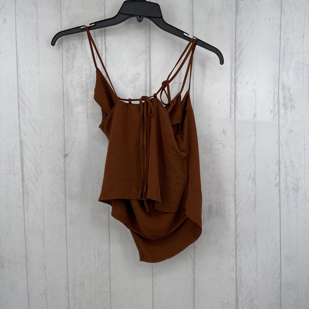 6 draped tied back tank