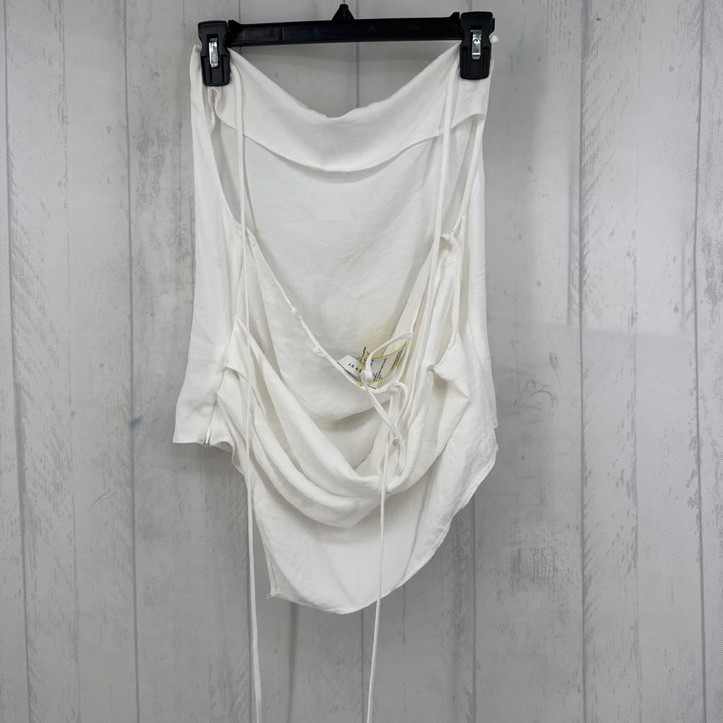 6 draped tied back tank