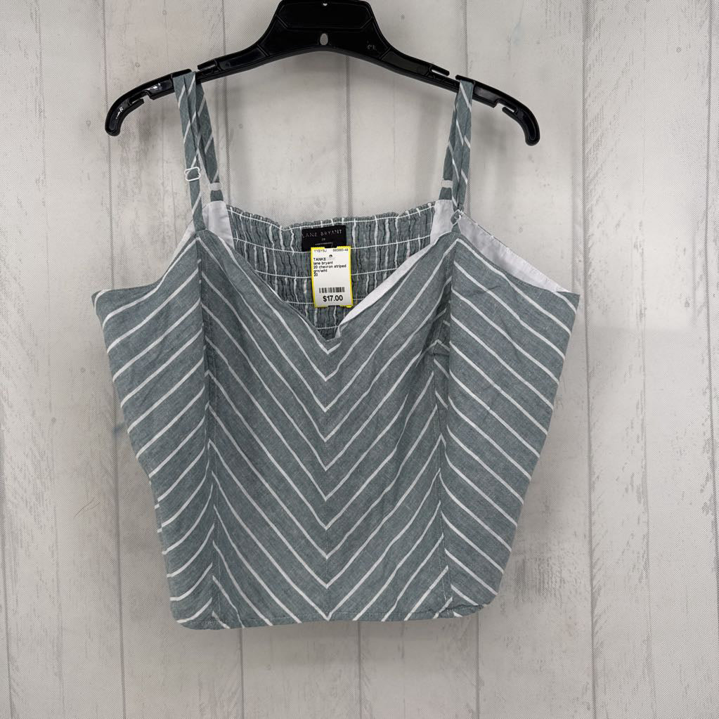20 chevron striped tank