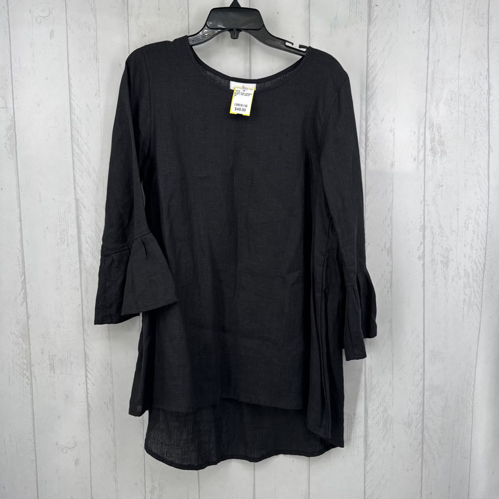 R130 L bell elbow slv linen top