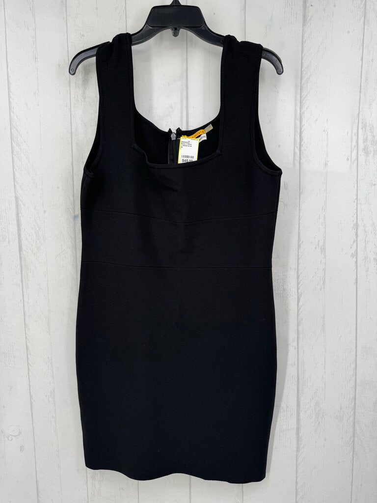L ribbed slvls sheath dress