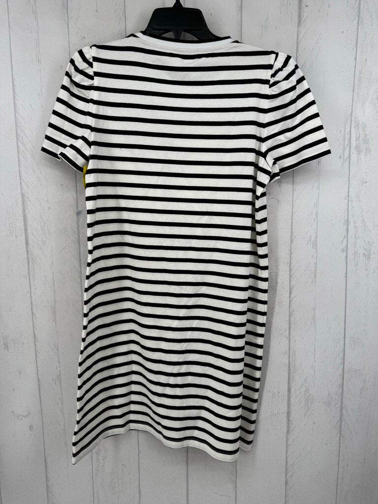 L striped s/s t-shirt dress