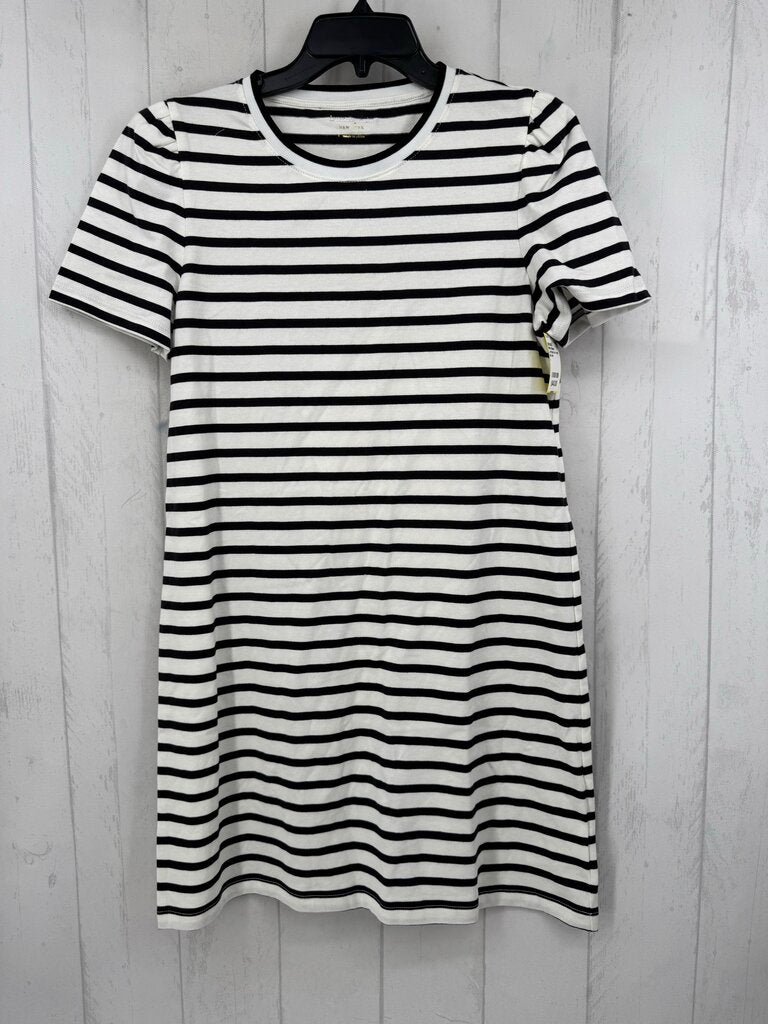 L striped s/s t-shirt dress