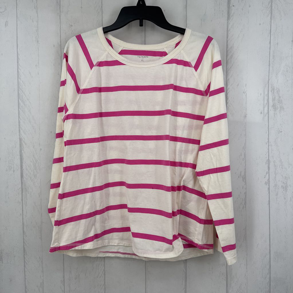 XL striped l/s tee