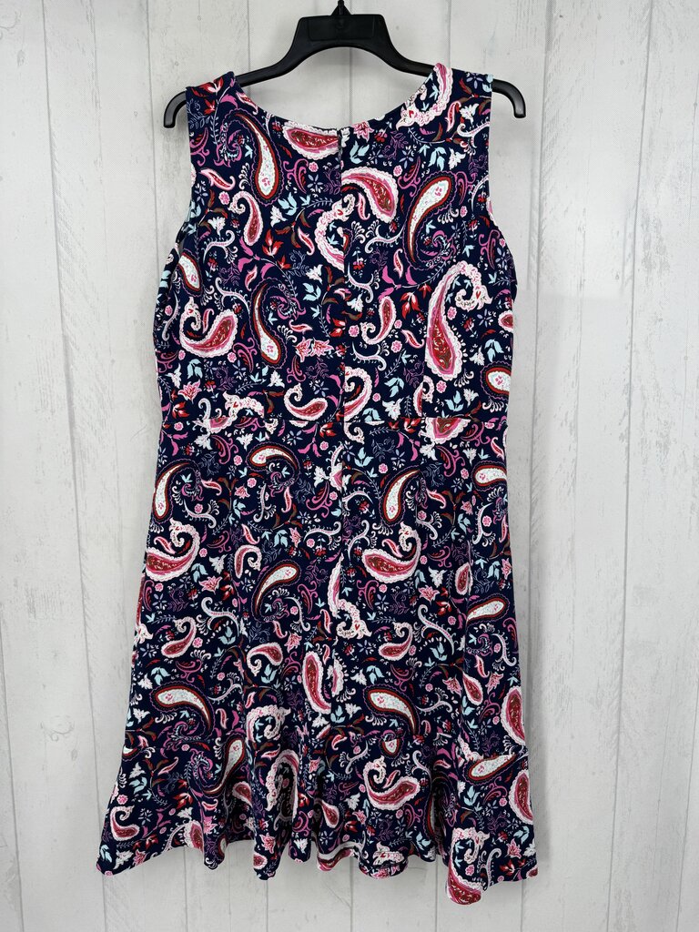 X paisley print v-neck slvls dress