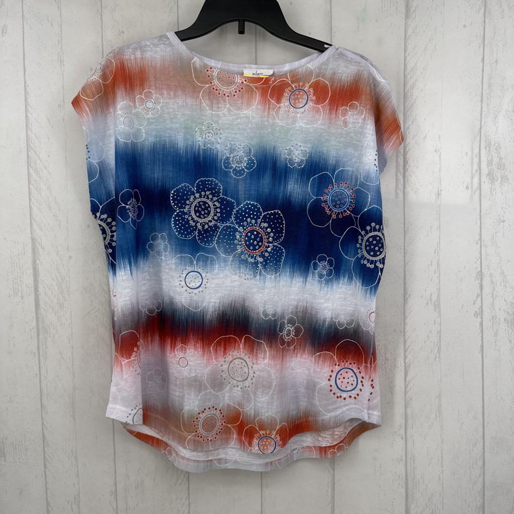 L flo embelished cap slv top