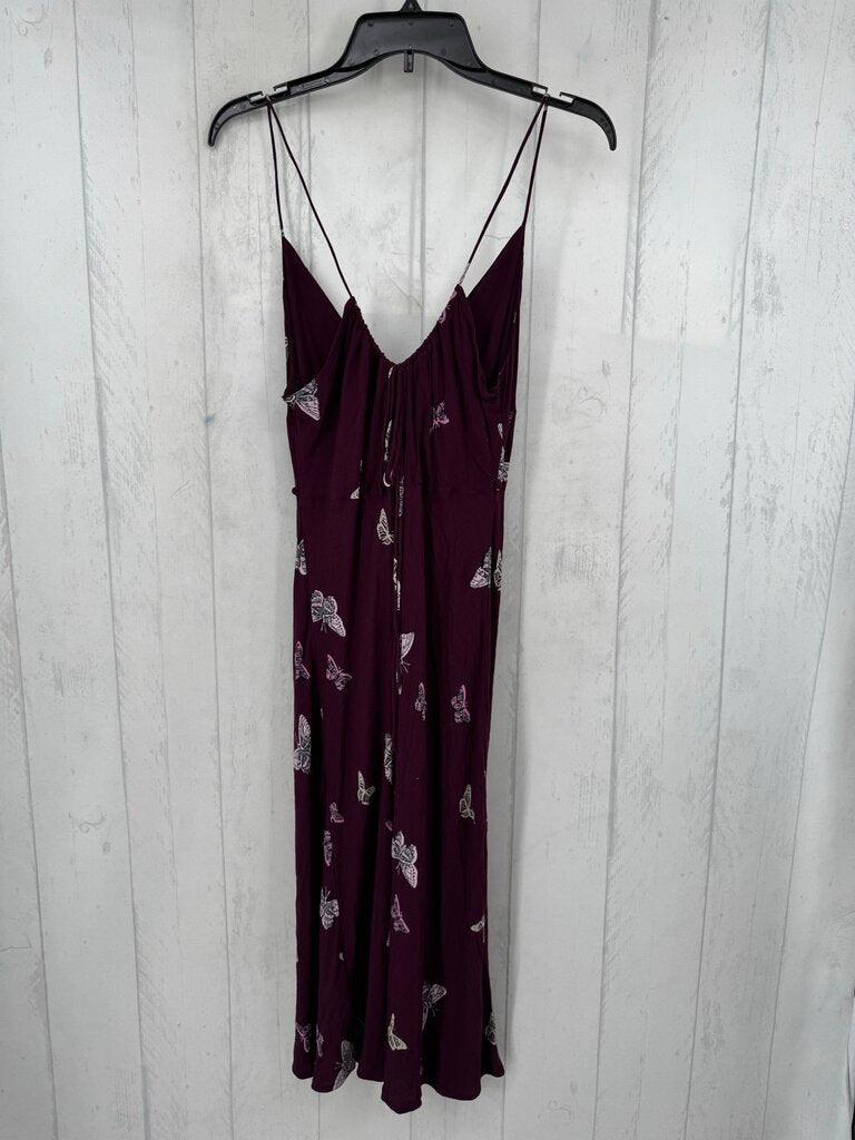 L butterfly print sundress