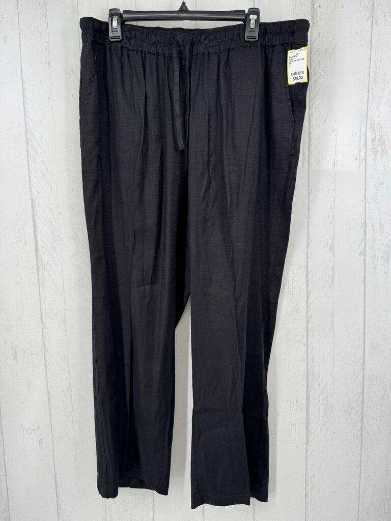 L pull-on wide leg pant