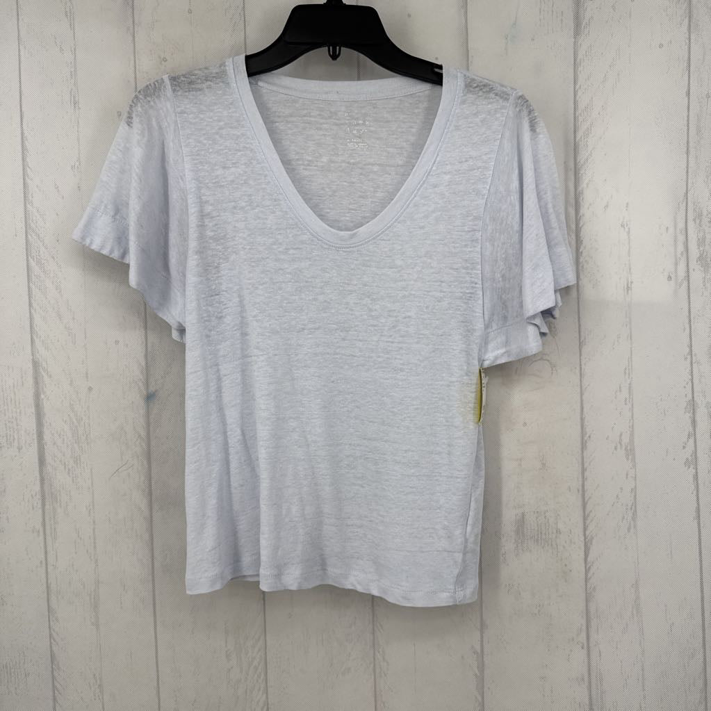 XS scoop neck flutter slv top
