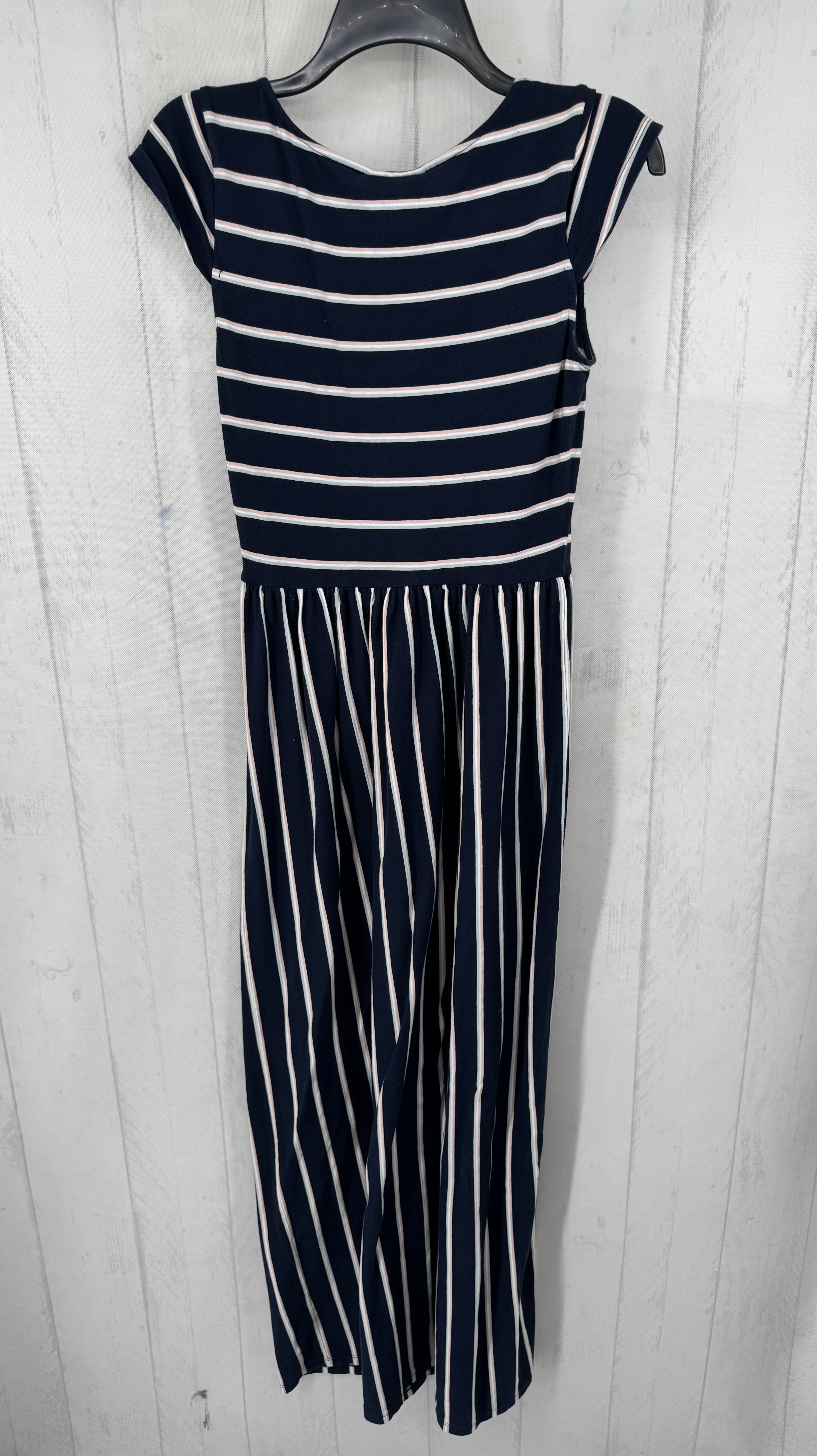 S striped s/s maxi dress