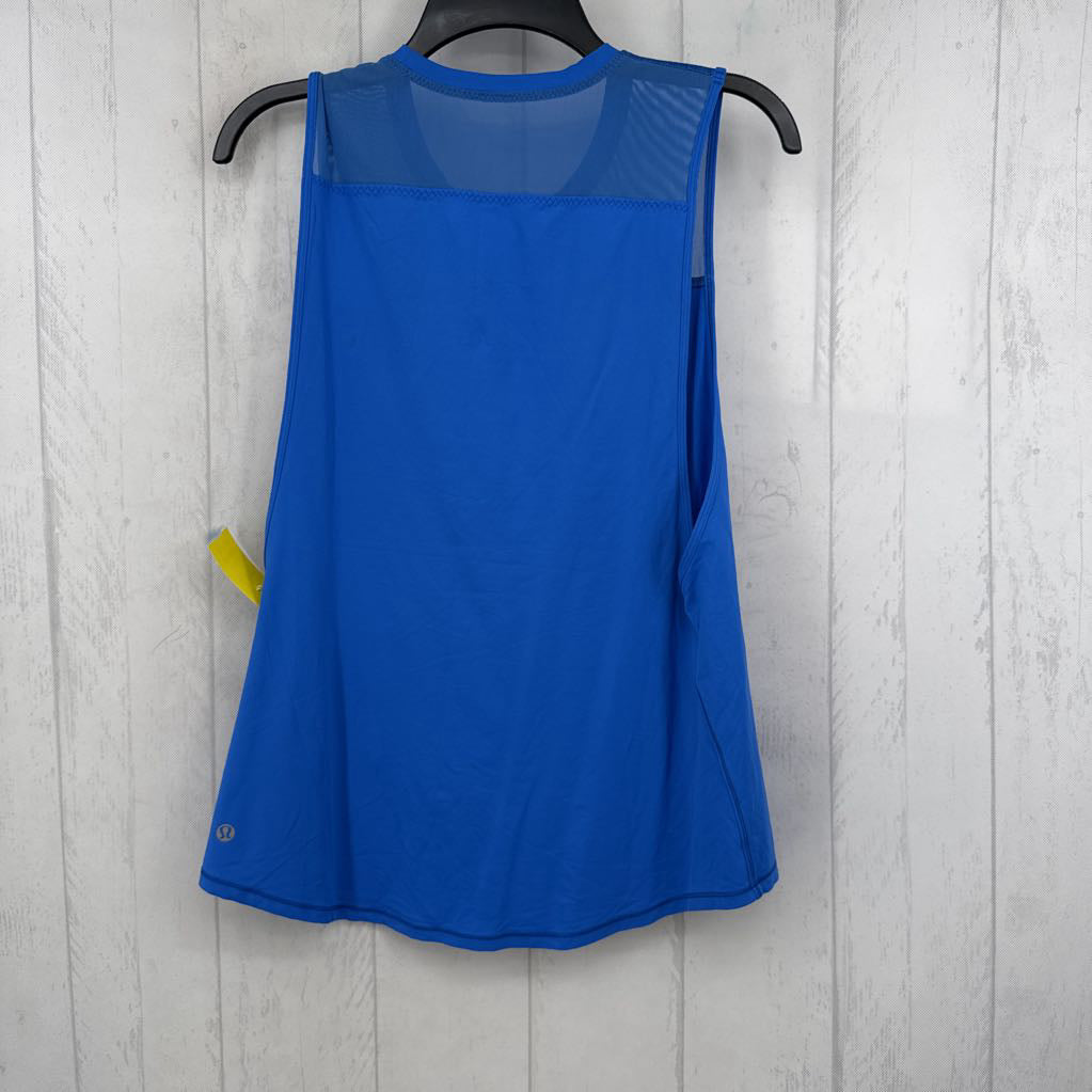 6 mesh crewneck tank