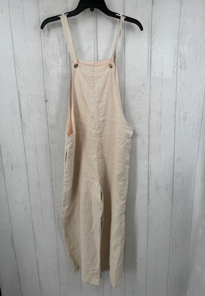 S linen blend overalls