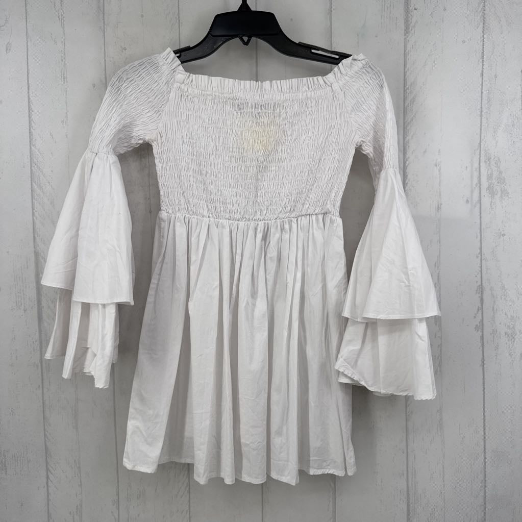 S smocked peplum top