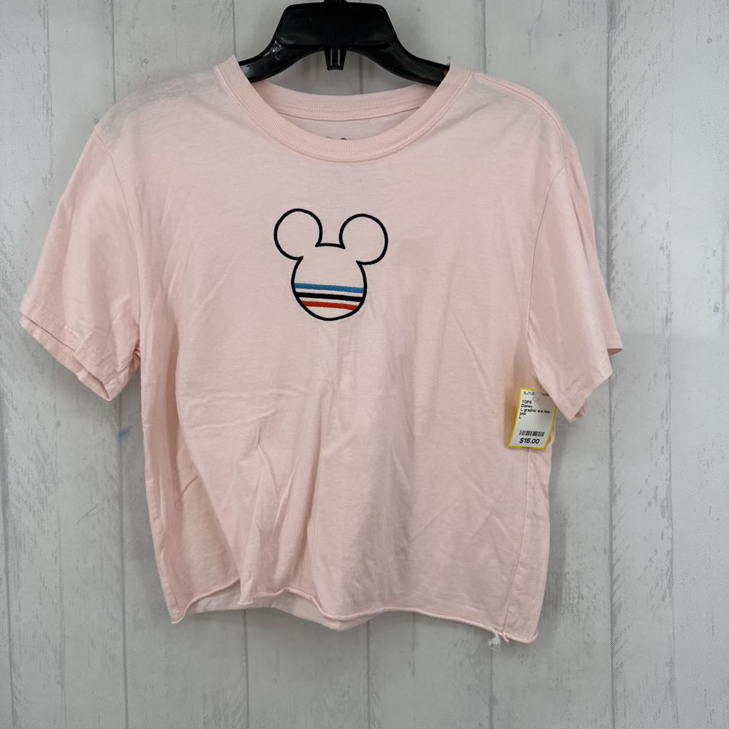 L graphic s/s tee-mickey ears