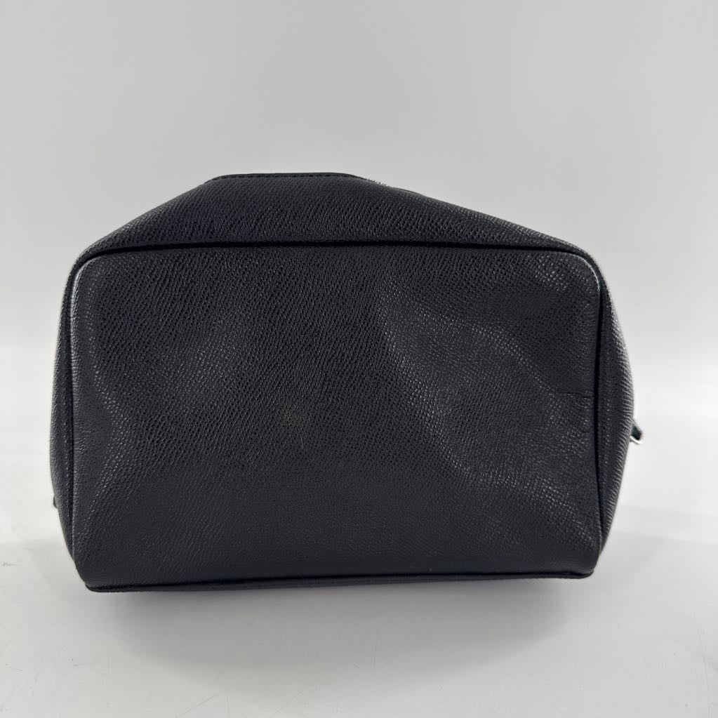 pebbled leather cosmetic bag