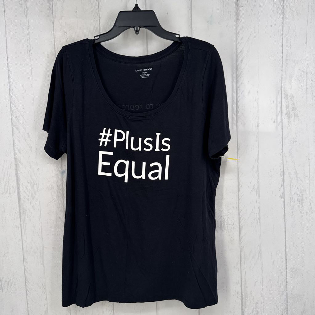 14/16 graphic s/s tee-plus is equal