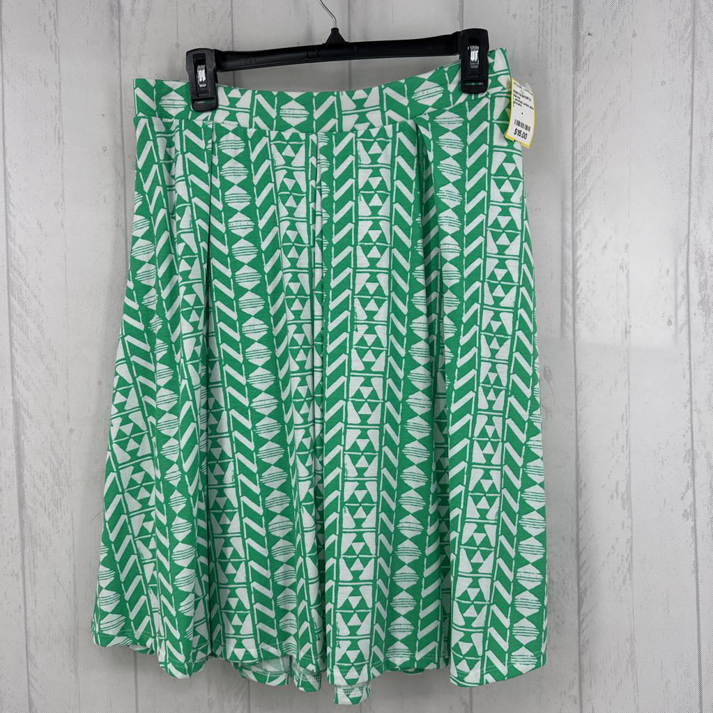 L printed a-line skirt
