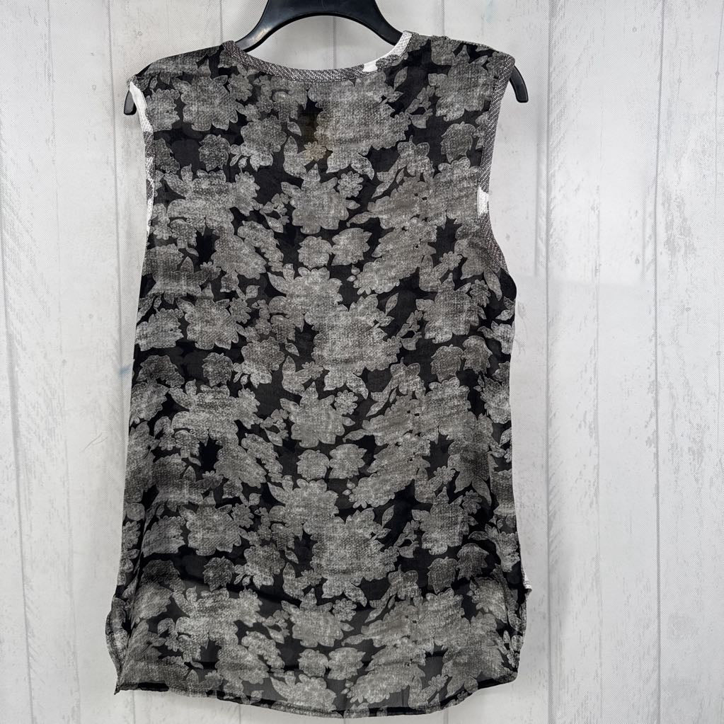 M flo print draped front tank