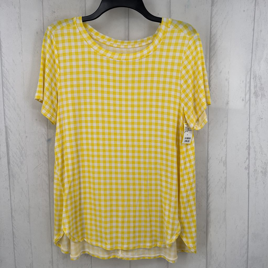 M checkered s/s tee