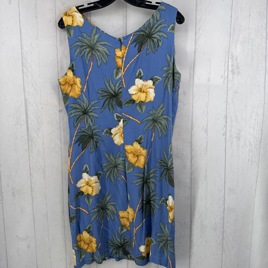 L flo print slvls dress