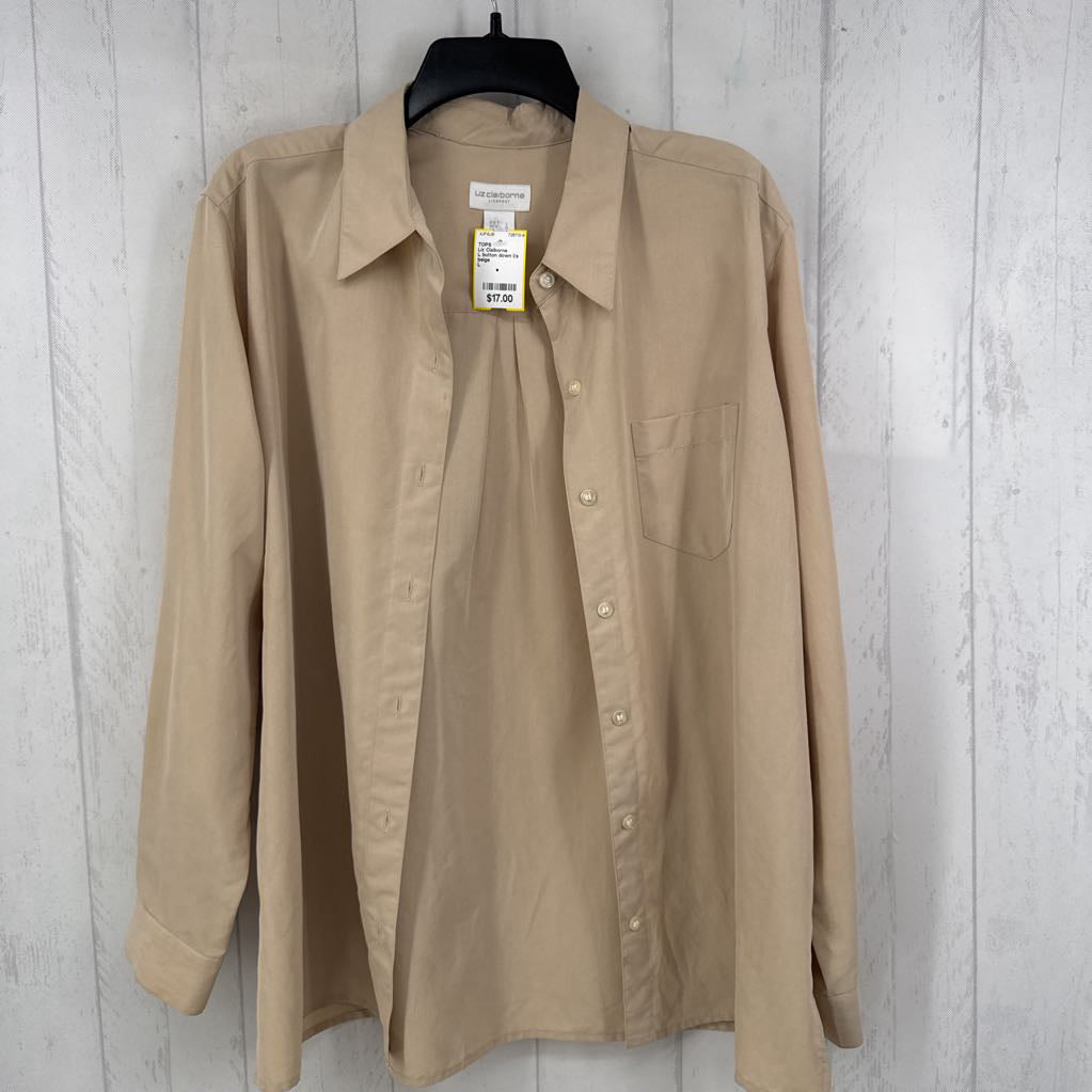 L button down l/s top
