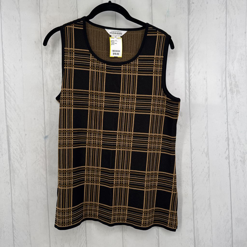 L plaid tank