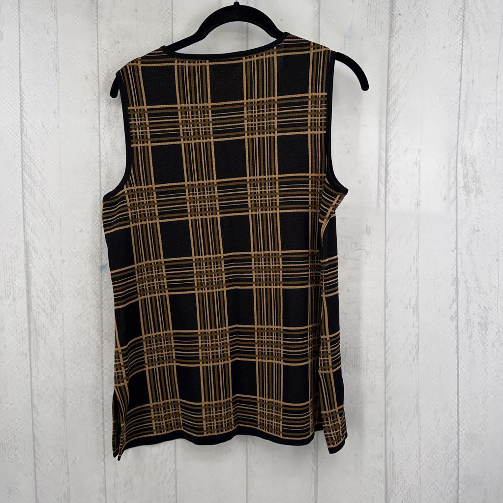 L plaid tank