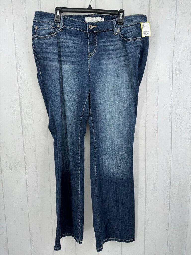 18 stretch straight leg jeans