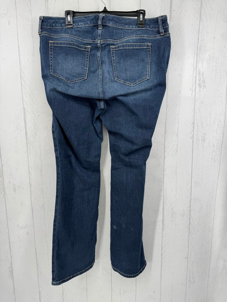 18 stretch straight leg jeans