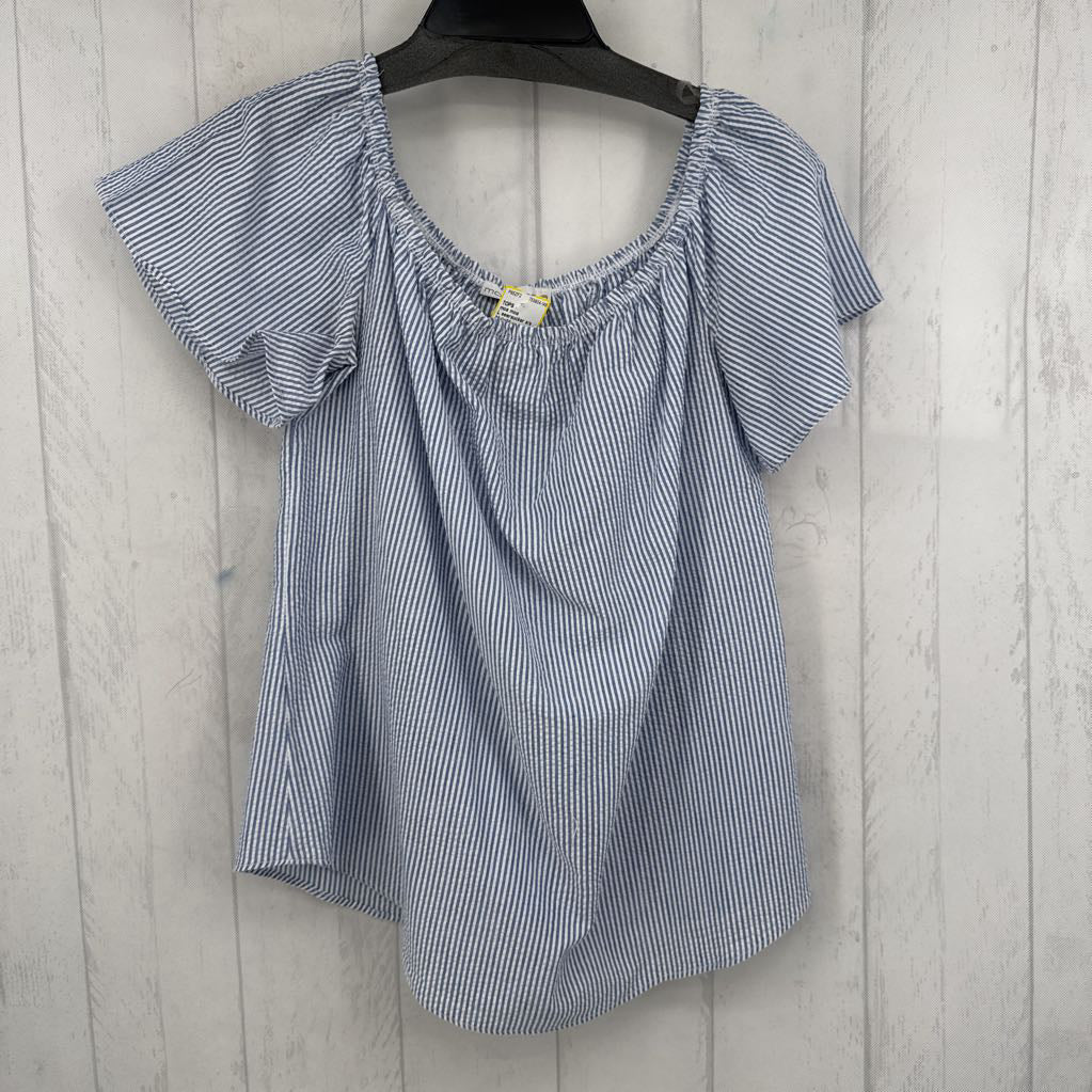 L seersucker s/s top